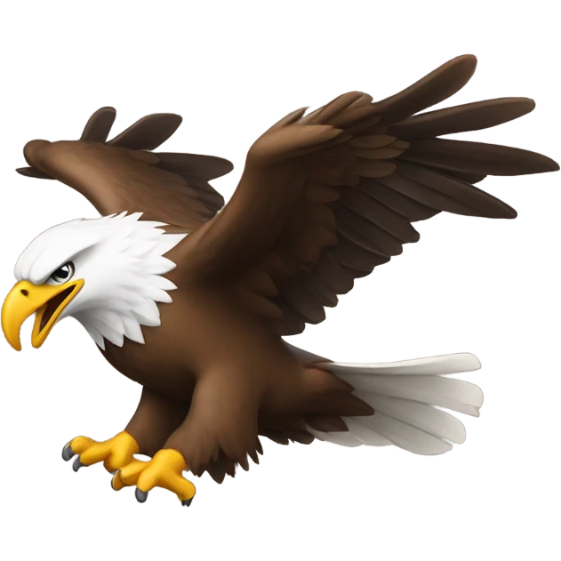 Eagle attacking Football emoji
