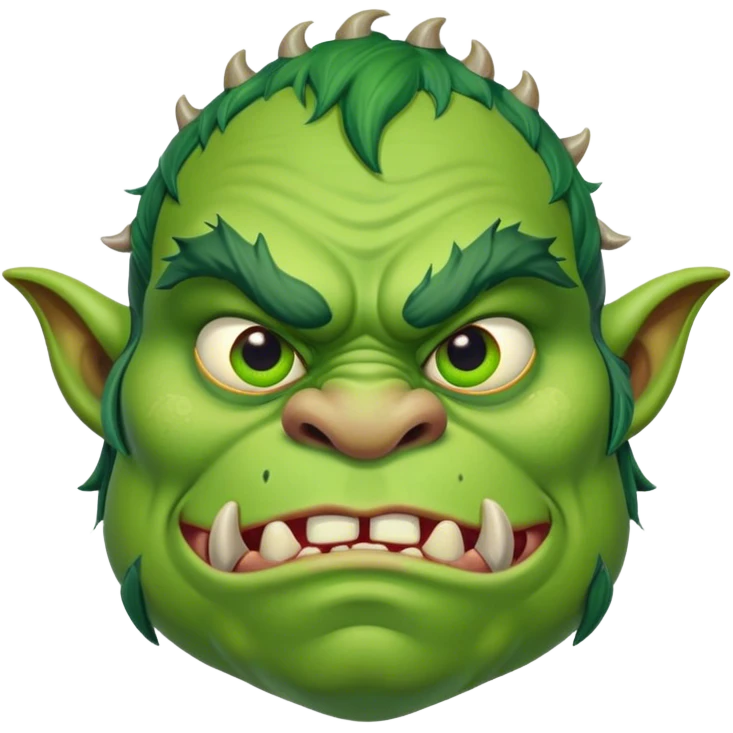 Ugly ogre emoji