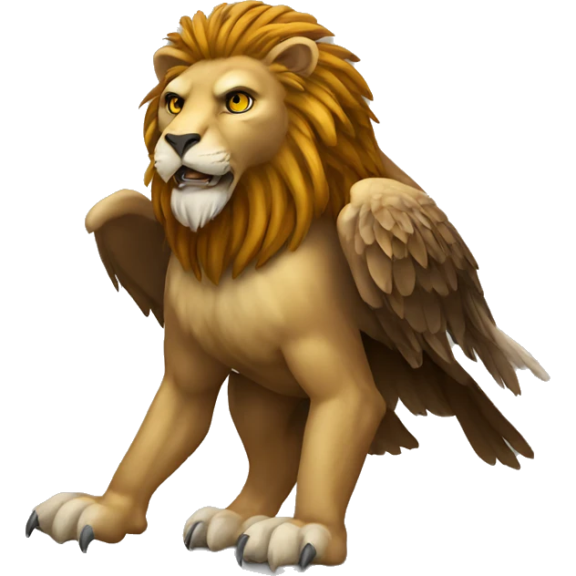 lion eagle mythical creature emoji