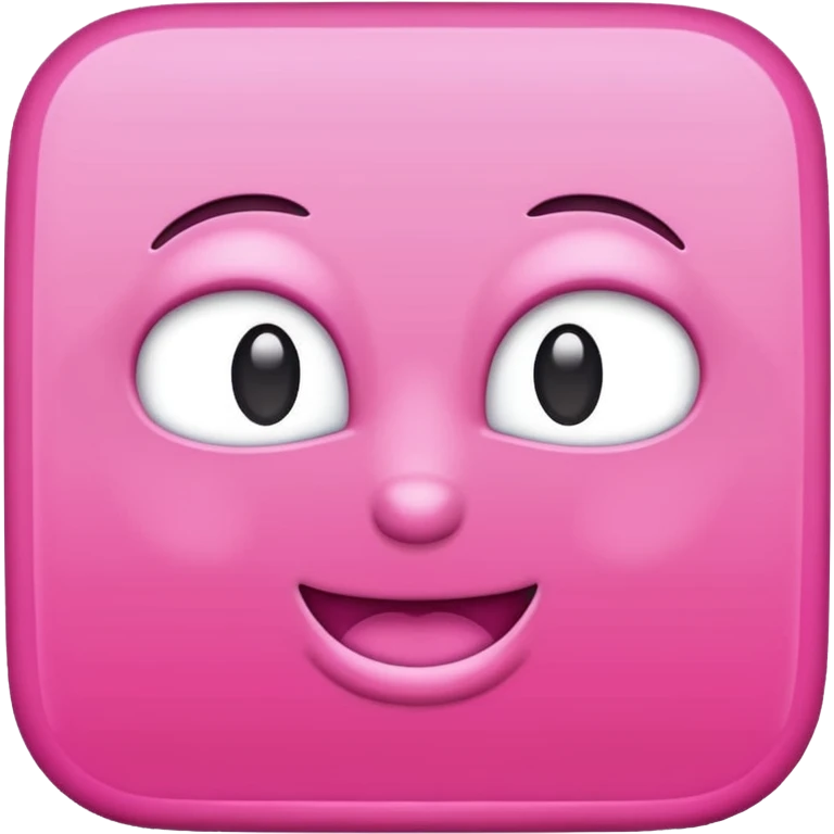Pink square emoji no face emoji
