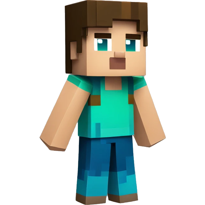 Minecraft steve emoji