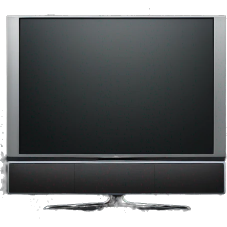 modern oled smarttv, black screen emoji