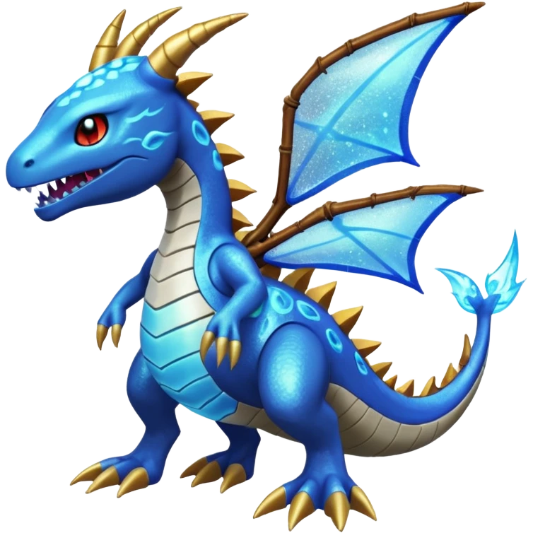 elemental sparkly sparky woody deadly cybernetic spooky Kingdra-Terrakion-Trevenant-Pokémon-Fakémon-hybrid-creature emoji