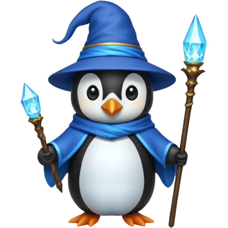Penguin Wizard emoji