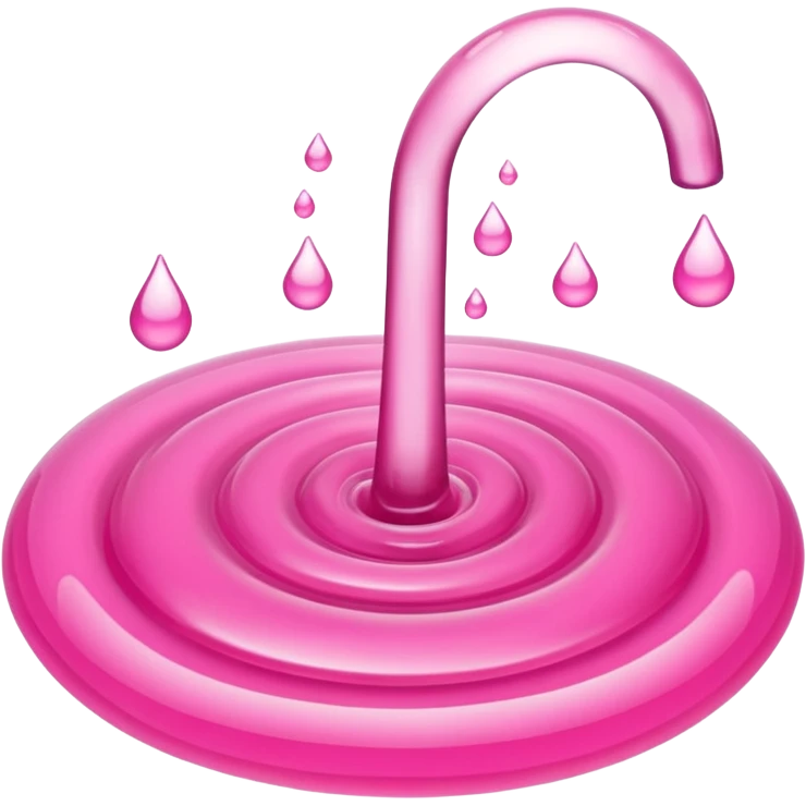 Pink liquid toulet emoji