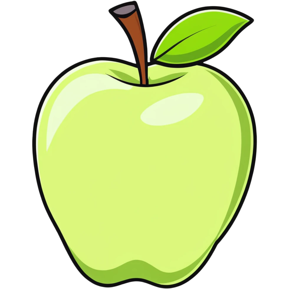 apple cut in half emoji