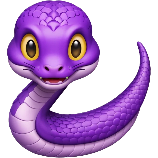  i want a animated emoji with the text "'Lil Viper sorry" for a little purple cute viper emoji