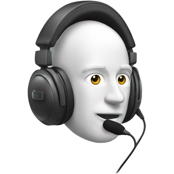 headset with microphone emoji