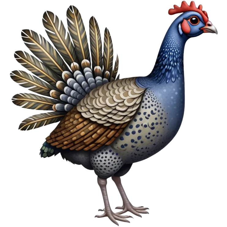 guinea fowl 
 emoji
