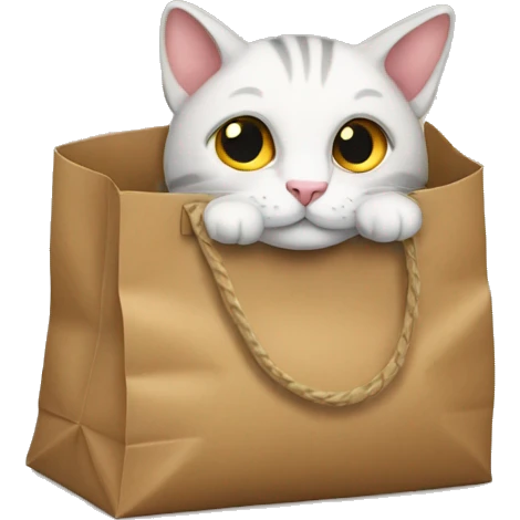Cats out of the bag emoji
