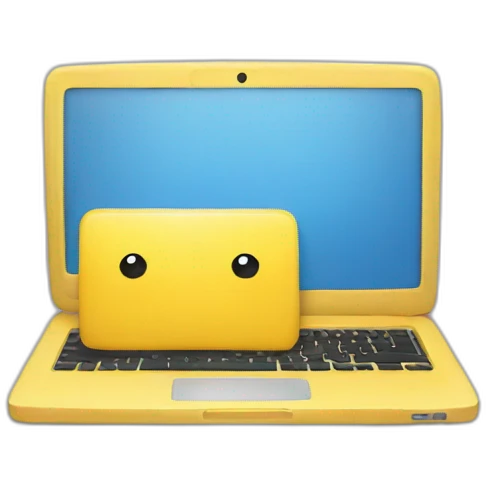 yellow laptop emoji
