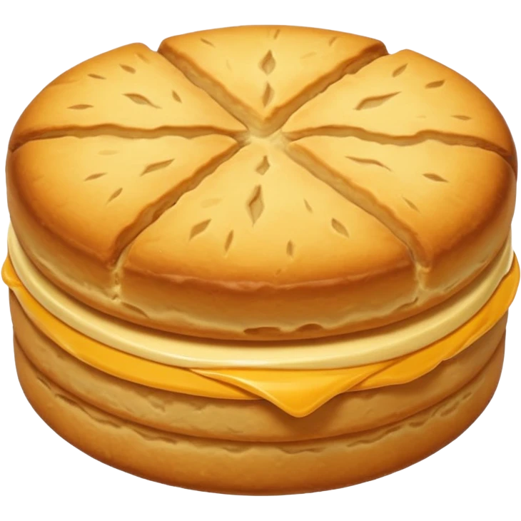 Biscuit simple sans visage emoji