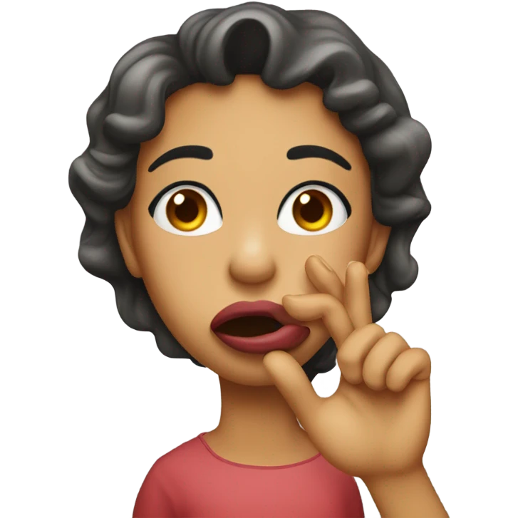 Blowing goodnight kisses emoji