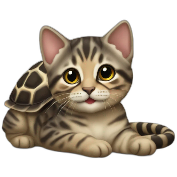 Chaton écailles de tortue emoji
