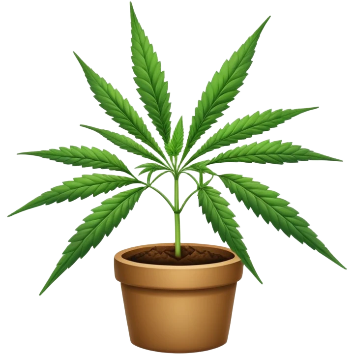 Cannabis plant emoji