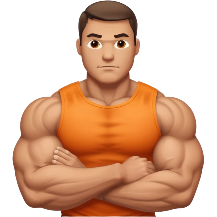big muscular man arm emoji