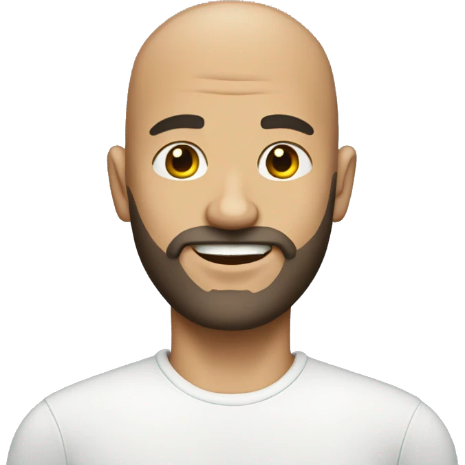 bald man with a short beard emoji