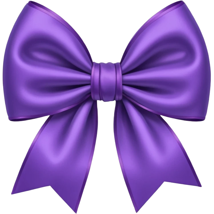 purple bow emoji