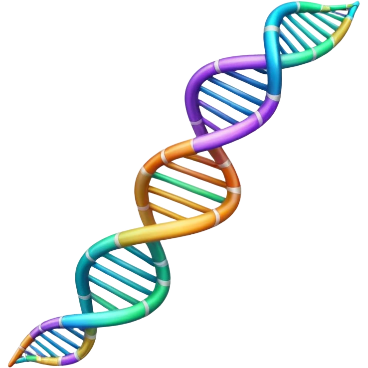 Have fun with a DNA helix emoji