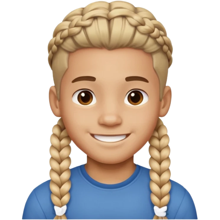 boy with chunky braids emoji