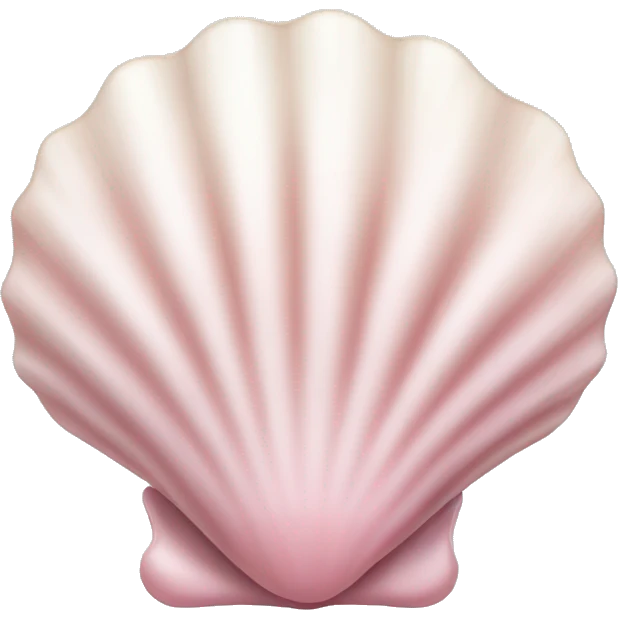 Light pink seashell emoji