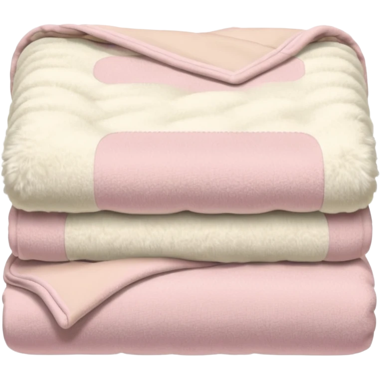 Beige and light pink blanket emoji