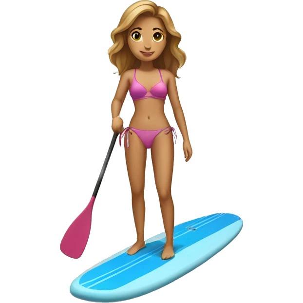 paddleboard female not in bikini  emoji