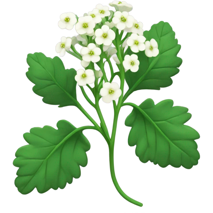 white mustard plant emoji
