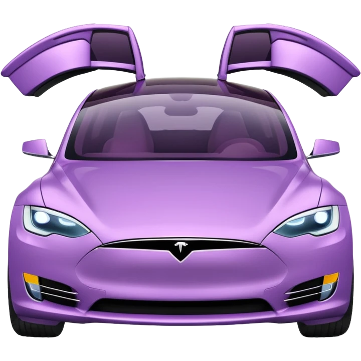 Light purple tesla emoji