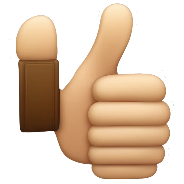 A thumbs Up, but also a thumbs down emoji