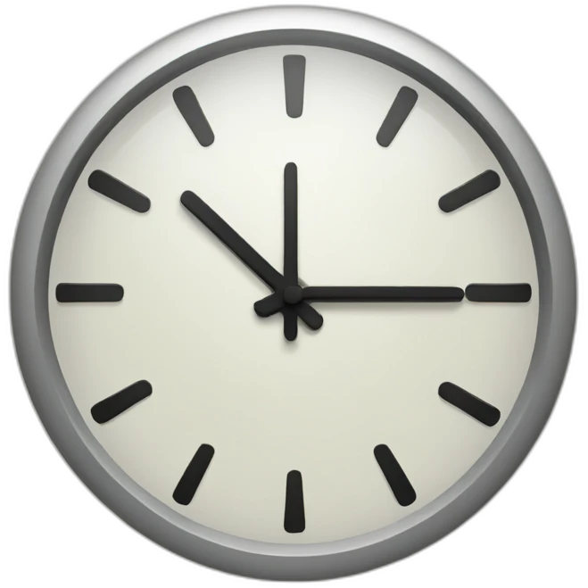 Clock-with-a-face emoji