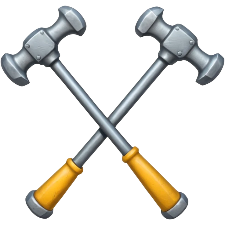 croisement de 2 marteaux emoji