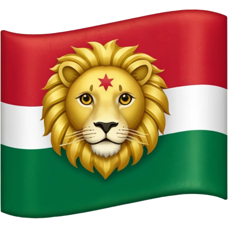 Sun and lion flag of Iran emoji