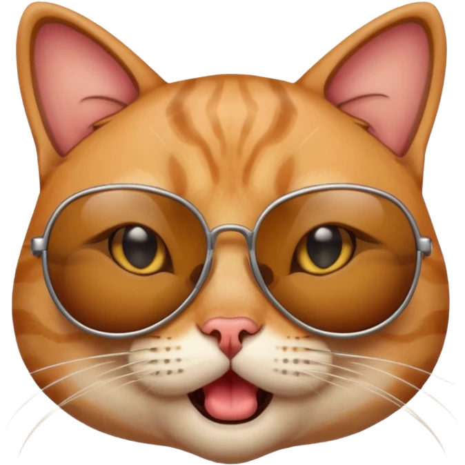 Cat wearing sunglassesCombine the skull with this emoji 😰 emoji