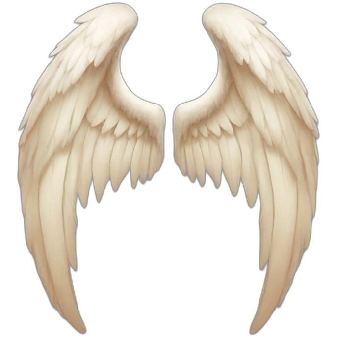 one side of wing is devils wings other side is angels wing emoji