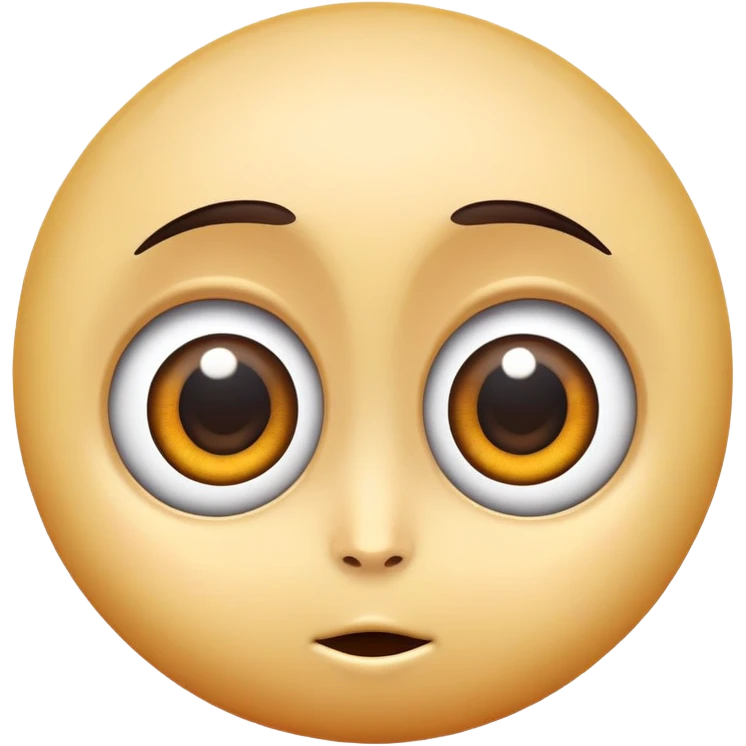 Big eyes emoji