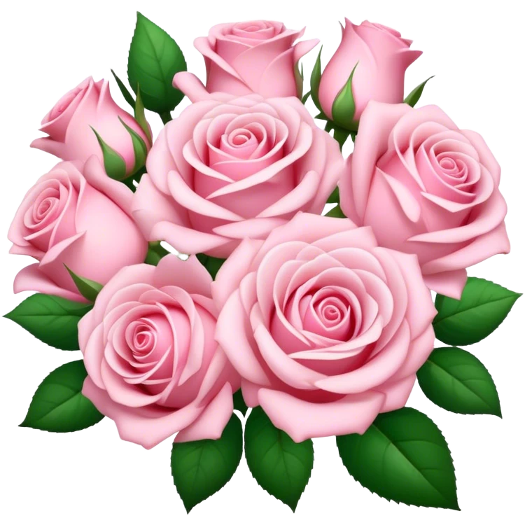 Pale pink bouquet emoji