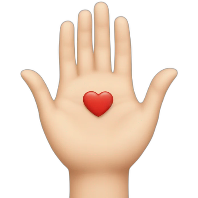 Cœur avec les mains emoji