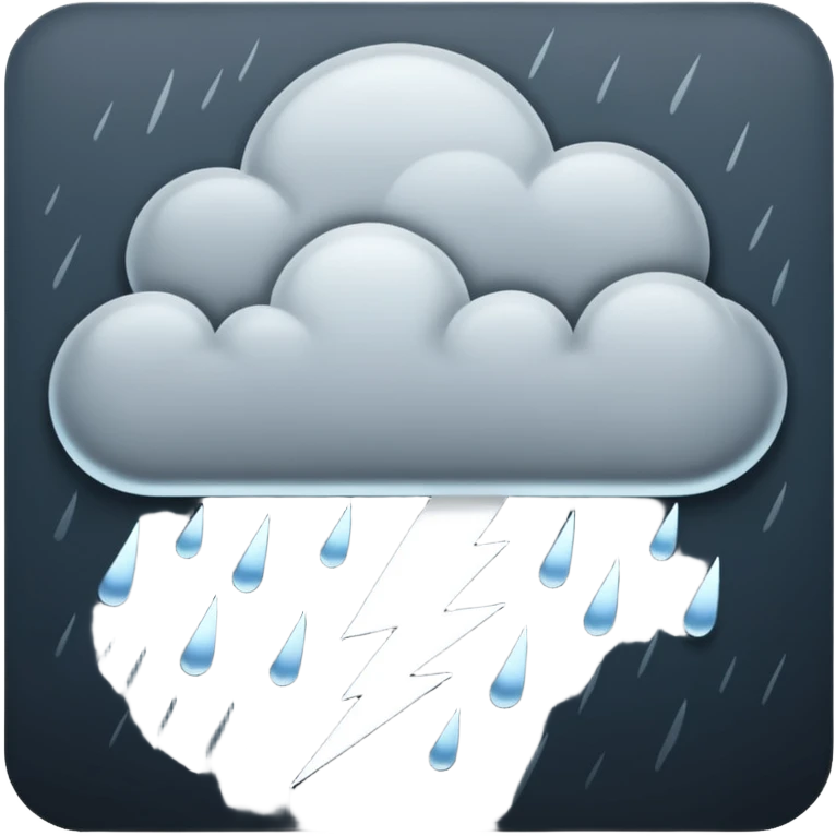 thunder storm emoji