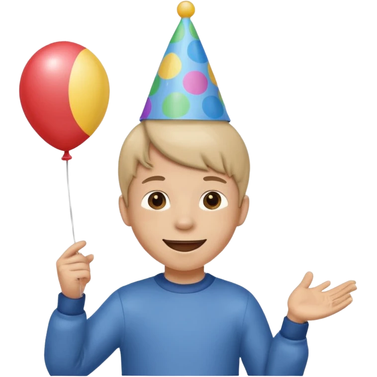 festa de aniversario menino com chapeu emoji