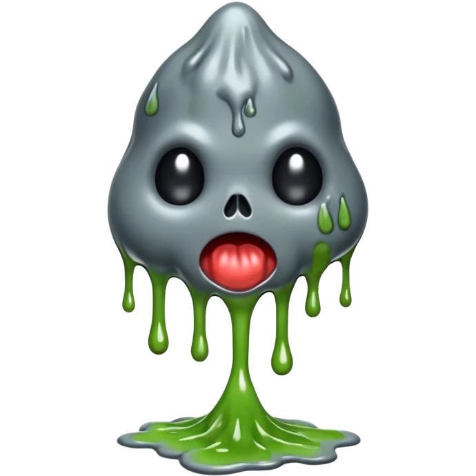 Slime monster. scary sinister. slime attacks. show full body. more dripping slime. talk hunamnoid slime creature. sinsiter and scary emoji