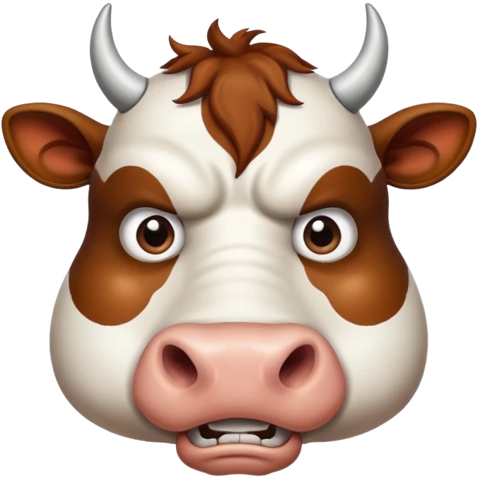 angry cow emoji
