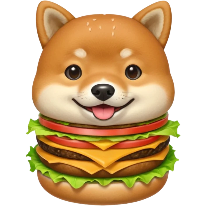 Shiba Jasper burger emoji