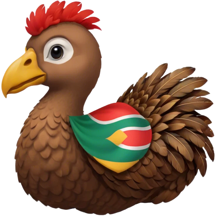 Dodo with mauritian flag emoji
