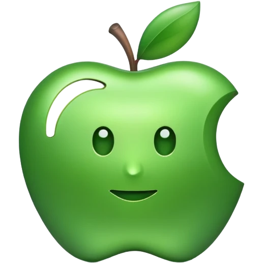 AI tool symbol, apple emoji style emoji