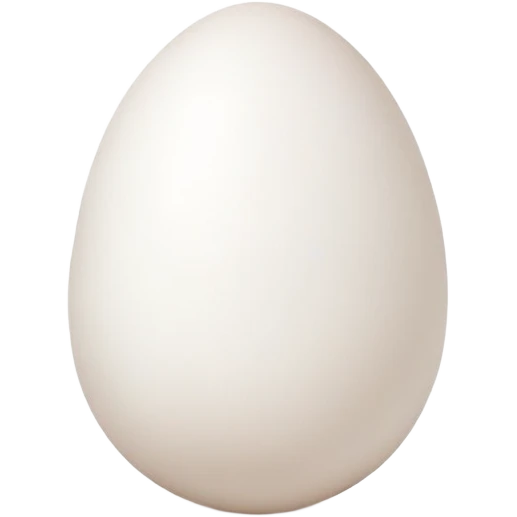 egg with only white emoji