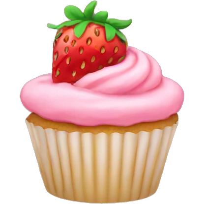 strawberry cupcakes emoji