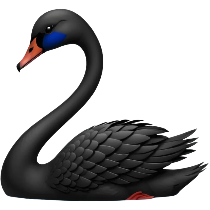 Black swan emoji