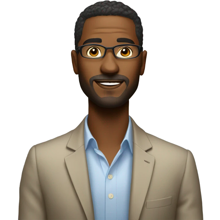 portrait of a stylish man.feliz año 2025 emoji