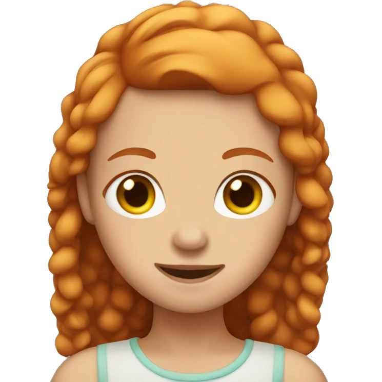 ginger girl emoji